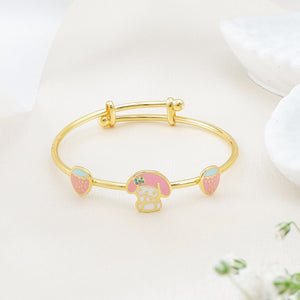 Elegante Kids925 Sterling Silver Strawberry Bangle - Kids Bangle