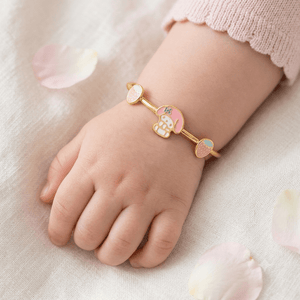 Elegante Kids925 Sterling Silver Strawberry Bangle - Kids Bangle