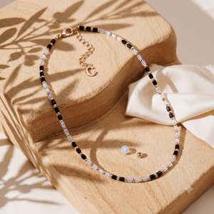 Elegante Women Black Beads Anklet - Kids/Women Jewellery