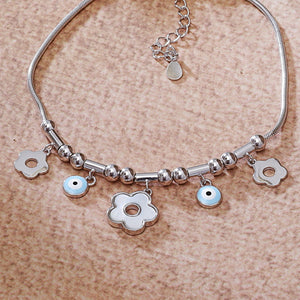Elegante Women - Flower Evil Eye Anklet - AA650