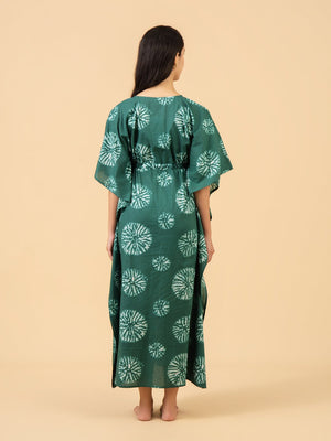 Emerald Maternity and Nursing Kaftan Nighty - S Maternity Nightwear