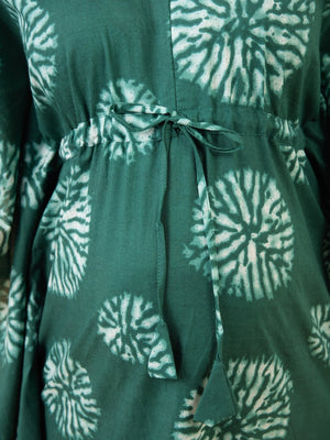Emerald Maternity and Nursing Kaftan Nighty - S Maternity Nightwear