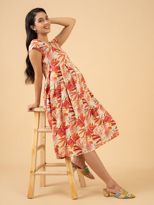 Enchanted Maternity and Nursing Dress - S Maternity Casual Dress