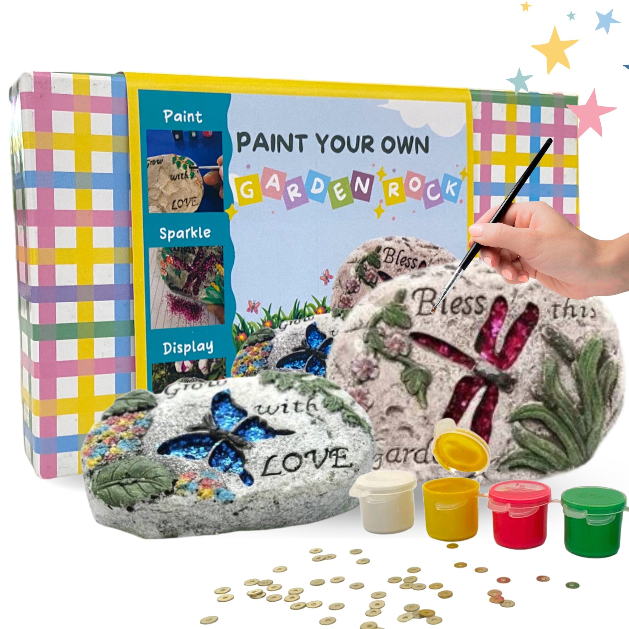 Craftopedia Paint Your Own Garden Rock