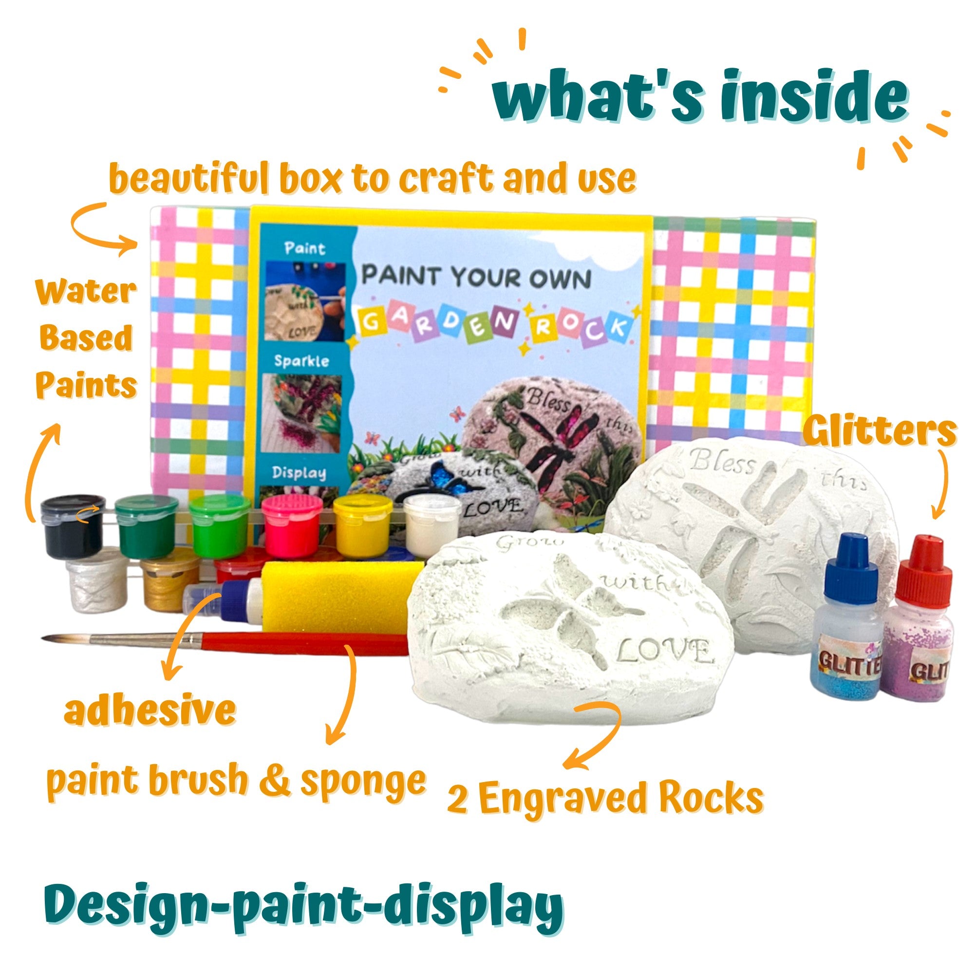 Craftopedia Paint Your Own Garden Rock