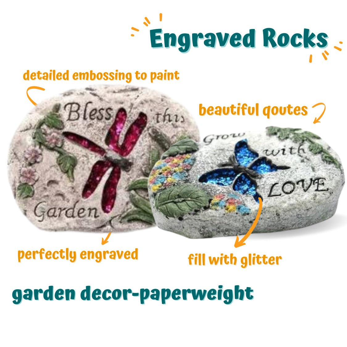 Craftopedia Paint Your Own Garden Rock