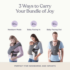 Ergobaby Embrace - Heather Grey Baby Carrier | The Mom Store - Heather Grey Baby Carriers