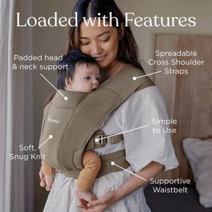 Ergobaby Embrace - Heather Grey Baby Carrier | The Mom Store - Heather Grey Baby Carriers