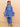 Ethnic Set - Blue Royal Floral Girls Kurta Set with Blue Royale Boys Jacket And Kurta Pajama Set - KES2 - BRFGBF