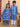 Ethnic Set - Blue Royal Floral Girls Kurta Set with Blue Royale Boys Jacket And Kurta Pajama Set - KES2 - BRFGBF