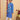 Ethnic Set-Blue Royal Floral Girls Kurta Set with Boys Jacket And Kurta Pajama Set - Twinning Combo