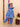 Ethnic Set-Blue Royal Floral Girls Kurta Set with Boys Jacket And Kurta Pajama Set - Twinning Combo