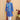 Ethnic Set-Blue Royal Floral Girls Kurta Set with Boys Jacket And Kurta Pajama Set - Twinning Combo