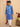 Ethnic Set-Blue Royal Floral Girls Kurta Set with Boys Jacket And Kurta Pajama Set - Twinning Combo