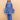 Ethnic Set-Blue Royal Floral Girls Kurta Set with Boys Jacket And Kurta Pajama Set - Twinning Combo