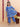 Ethnic Set-Blue Royal Floral Girls Kurta Set with Boys Jacket And Kurta Pajama Set - Twinning Combo
