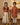 Ethnic Set - Kasavu Surya Boys Kurta Pajama Set & Girls Skirt Set - Twinning Combo