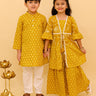 Ethnic Set - Mango Sorbet Boys Kurta Pajama and Girls Anarkali Set - KES - MSBKGAS