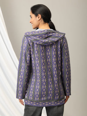 Euphoric Dazzle maternity and Nursing Hoodie Sweatshirt - MNSWT - SD - ERPD - S