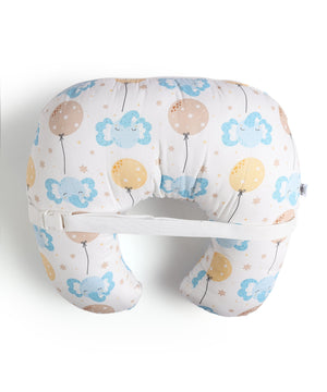 Extra Large Nursing Pillow - Adventure Club - White Feeding Pillow
