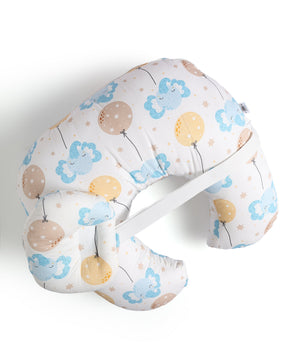 Extra Large Nursing Pillow - Adventure Club - White Feeding Pillow