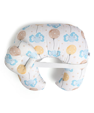 Extra Large Nursing Pillow - Adventure Club - White Feeding Pillow