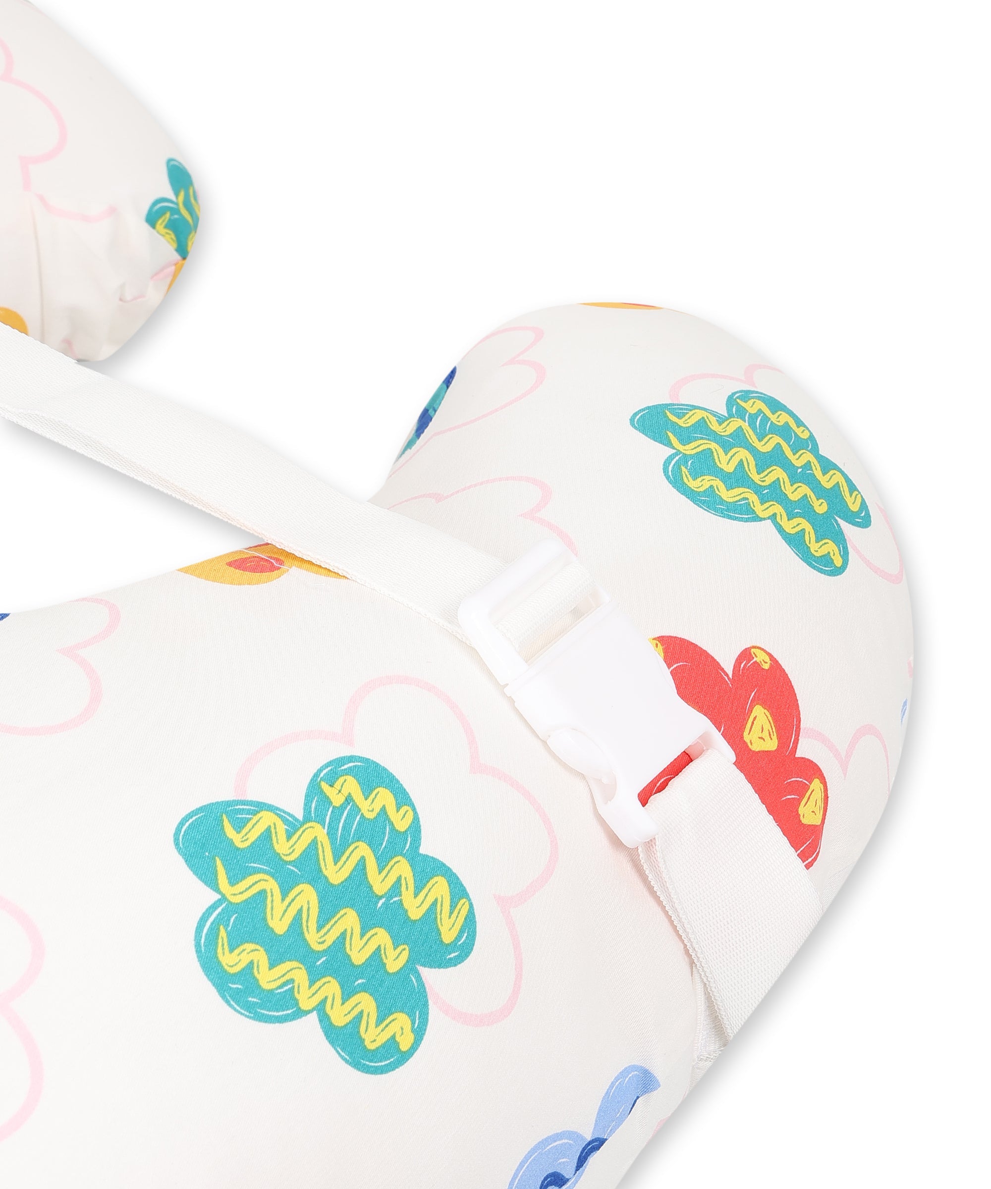 Extra Large Nursing Pillow - Bloom Buddies - White Feeding Pillow