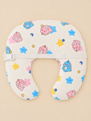 Extra Large Nursing Pillow Cover -Dino Cuddle - Yellow Nursing Pillow Cover