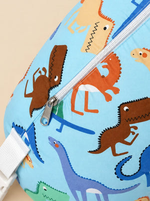 Extra Large Nursing Pillow Cover -Roar & Rest - Blue Nursing Pillow Cover