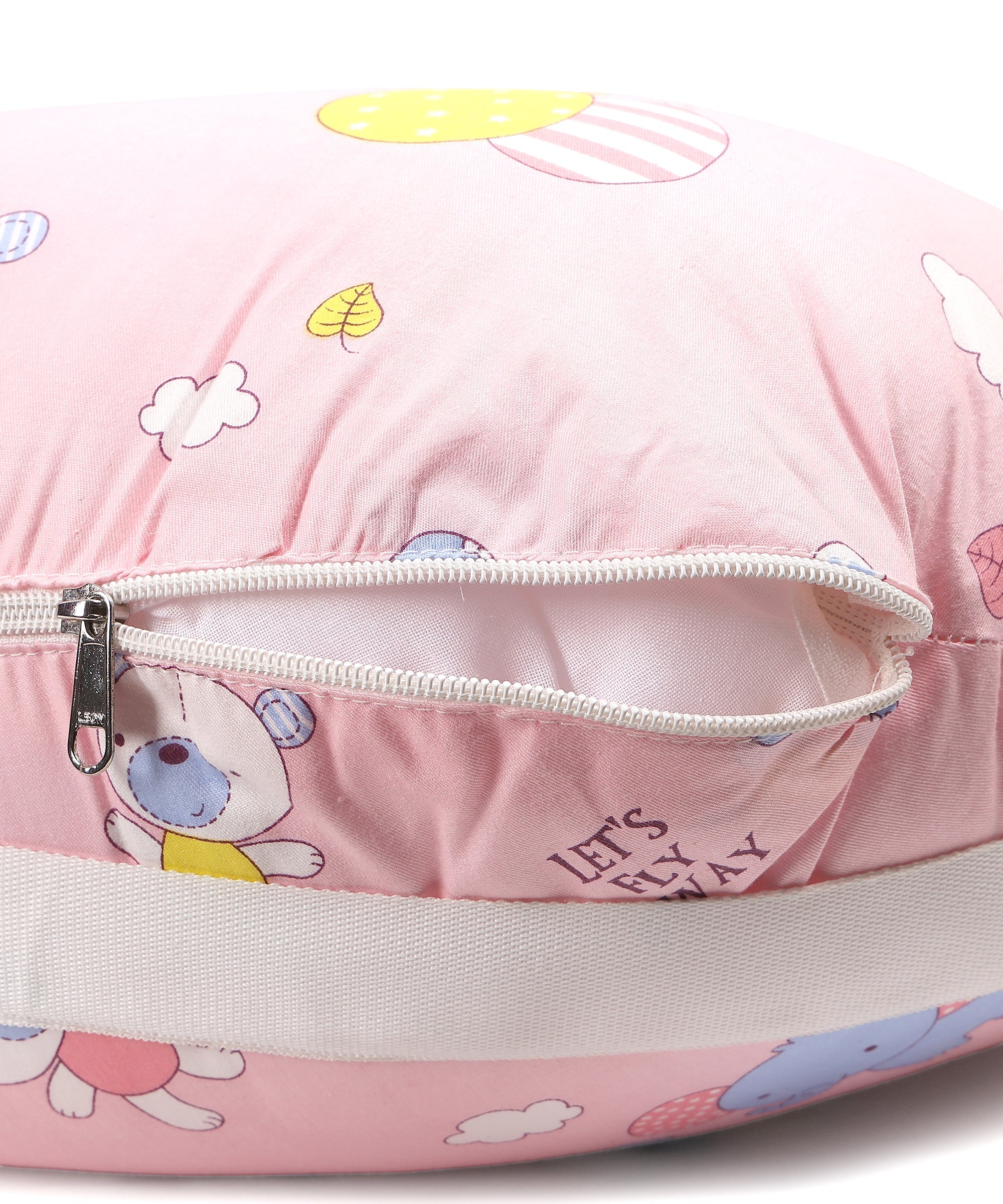 Extra Large Nursing Pillow - Fly Away - Pink Feeding Pillow