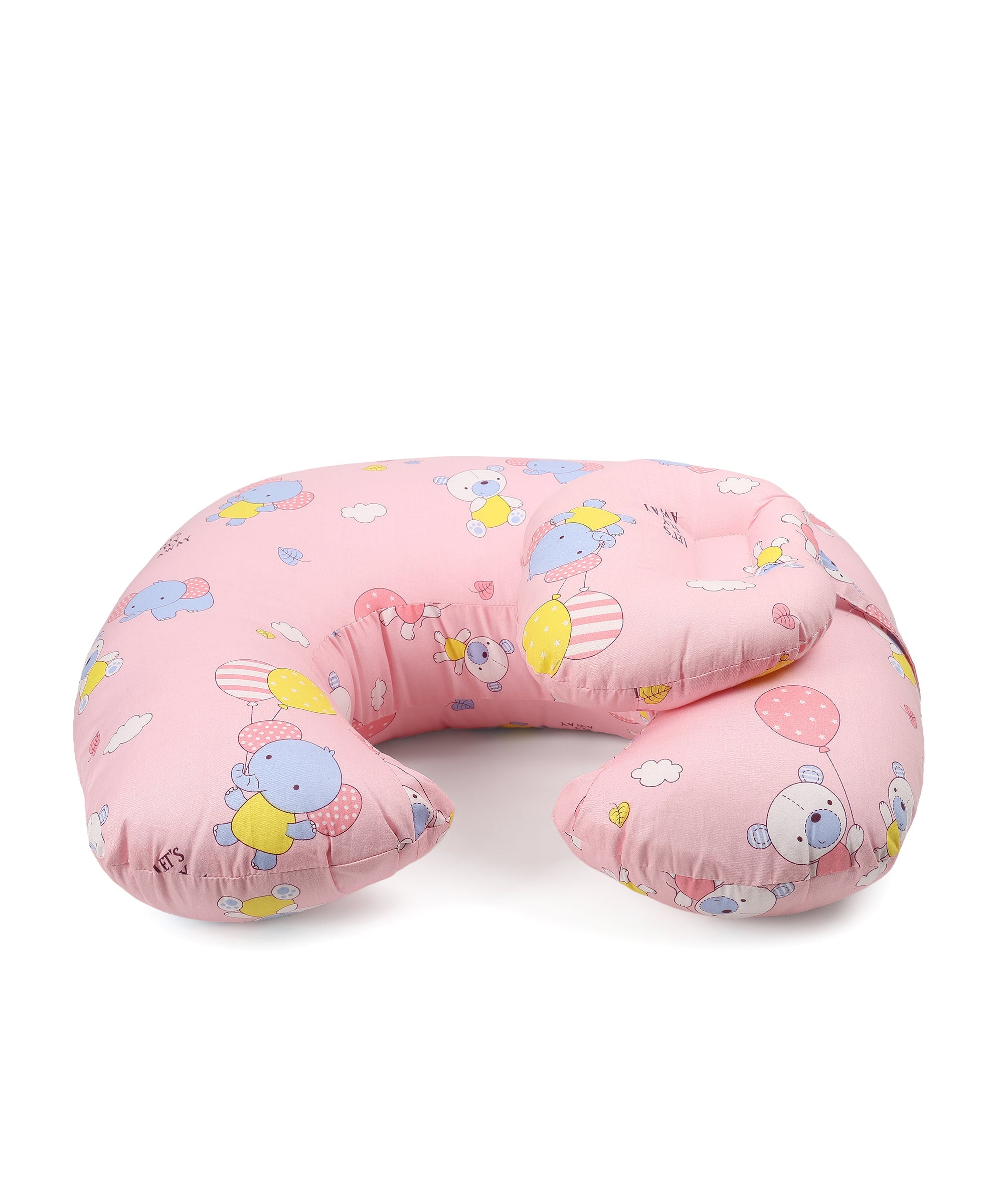 Extra Large Nursing Pillow - Fly Away - Pink Feeding Pillow