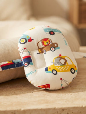 Extra Large Nursing Pillow -Jungle Traffic - White Feeding Pillow