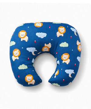Extra Large Nursing Pillow - Little Lion Lullaby - Blue Feeding Pillow