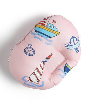 Extra Large Nursing Pillow - Mini Mariners - Pink Feeding Pillow