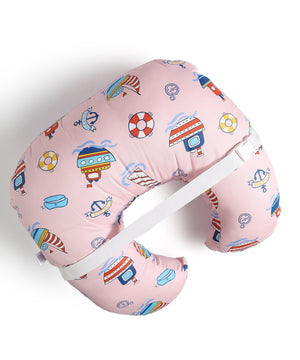 Extra Large Nursing Pillow - Mini Mariners - Pink Feeding Pillow