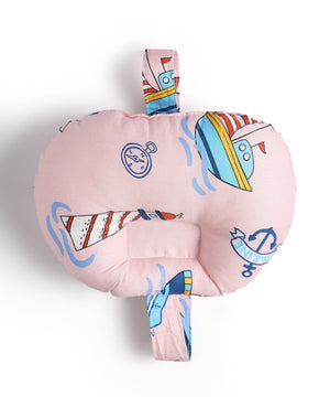 Extra Large Nursing Pillow - Mini Mariners - Pink Feeding Pillow