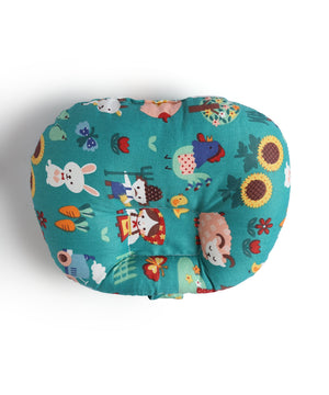 Extra Large Nursing Pillow - My Little Farm - Teal Feeding Pillow