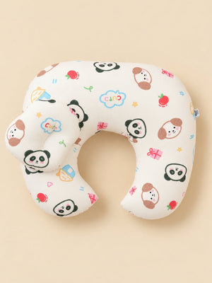Extra Large Nursing Pillow -Party Panda - White Feeding Pillow