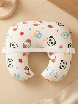 Extra Large Nursing Pillow -Party Panda - White Feeding Pillow