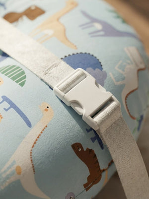 Extra Large Nursing Pillow -Roar & Rest - Blue Feeding Pillow