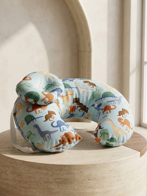 Extra Large Nursing Pillow -Roar & Rest - Blue Feeding Pillow