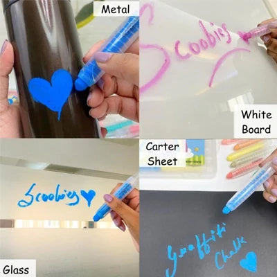 Scoobies Graffiti Chalks (Dust Free Chalk for Hassle Free Learning)