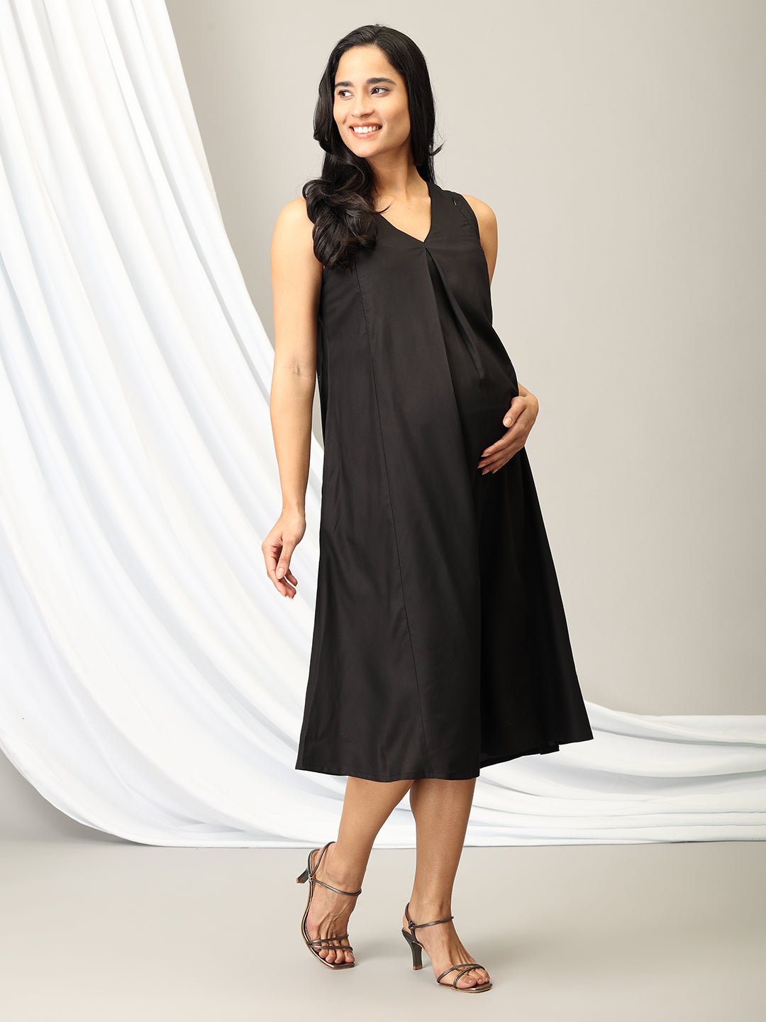 Fab in a Flash Maternity And Nursing Shacket Dress - DRS - SK - FBIF - S