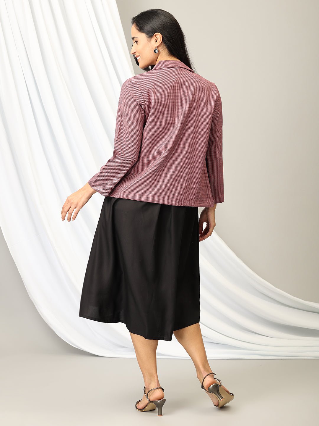 Fab in a Flash Maternity And Nursing Shacket Dress - DRS - SK - FBIF - S