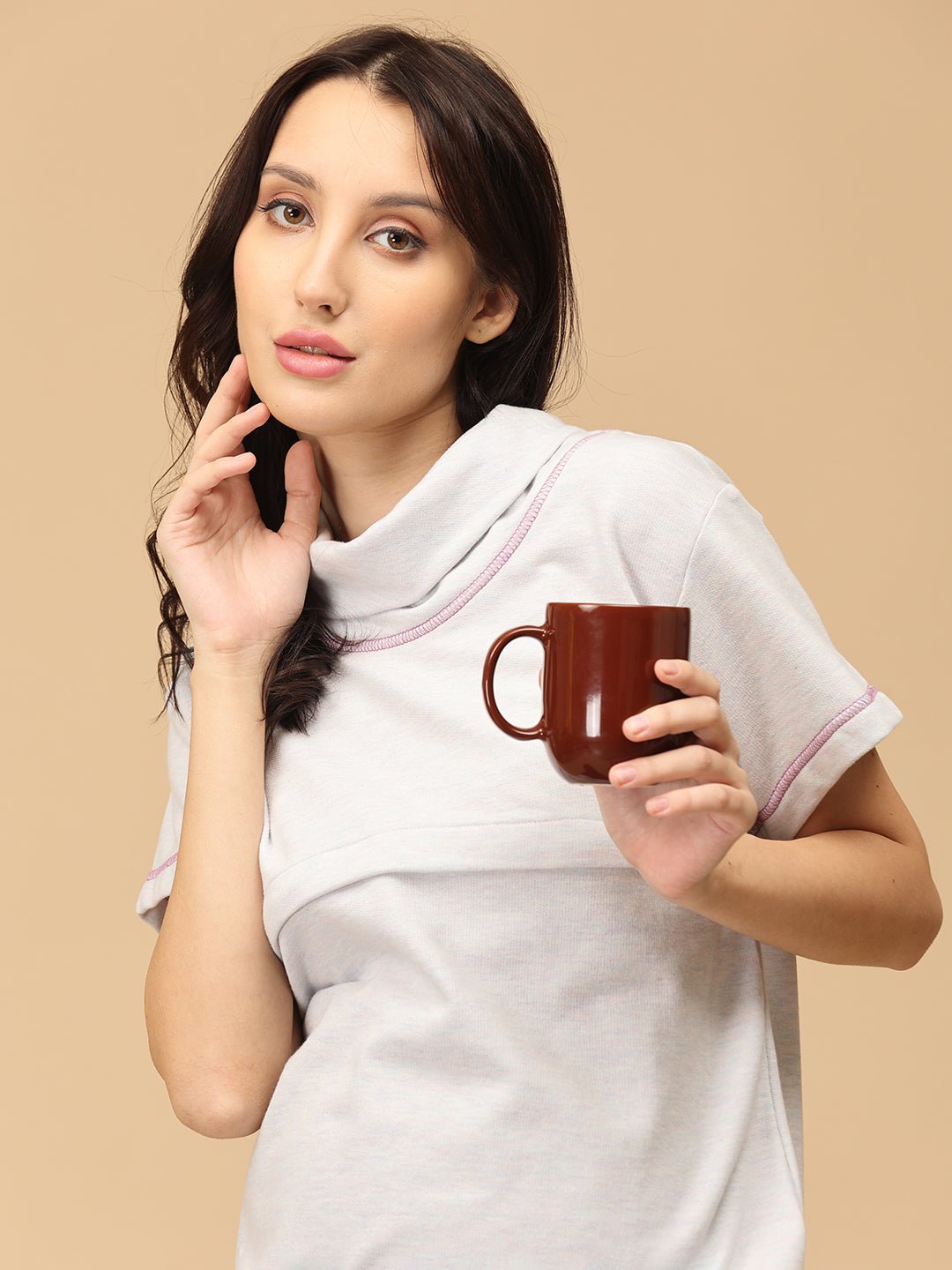 Fabled Fantasia Maternity and Nursing Sweatshirt - MNSWT - SD - FBFNT - S