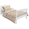 Fancy Fluff 5 Pc Organic Cotton Toddler Comforter Set - Cuddle Bear - FF - CB - TCS - 01
