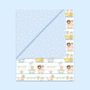 Fancy Fluff 5 Pc Organic Cotton Toddler Comforter Set - Joy Ride - FF - JR - TCS - 03