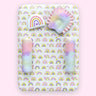 Fancy Fluff 5 Pc Organic New Born Bed Set - Rainbow Dreams - FF - RD - MPBT - 02