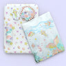 Fancy Fluff 6 Pc Organic New Born Bed Set - Sea Fantas - FF - SF - BMST - 04