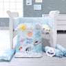 Fancy Fluff 7 Pc Organic Baby Cot Bedding Set- Nova - FF-NV-FCS-03